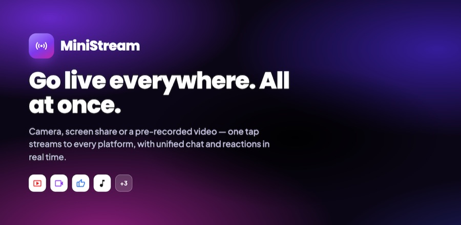 MiniStream Feature Graphic